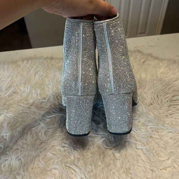 Sparkling boots, booties for party concert chunky heel 9 - Picture 8 of 13